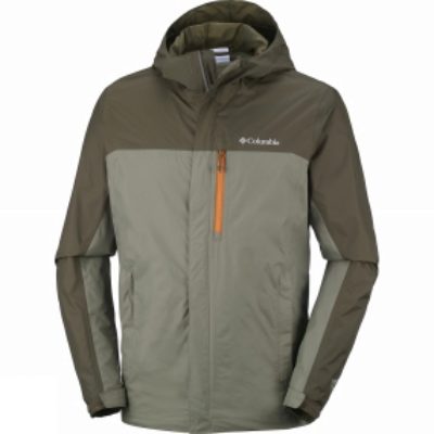 Columbia Mens Pouring Adventure Jacket Cypress / Peatmoss Columbia Mens Pouring Adventure Jacket Cypress / Peatmoss